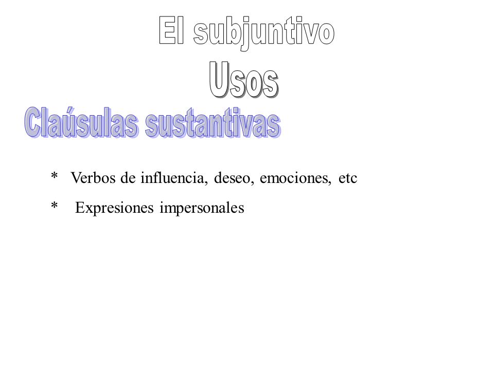 Cla Sulas Sustantivas Ppt Descargar